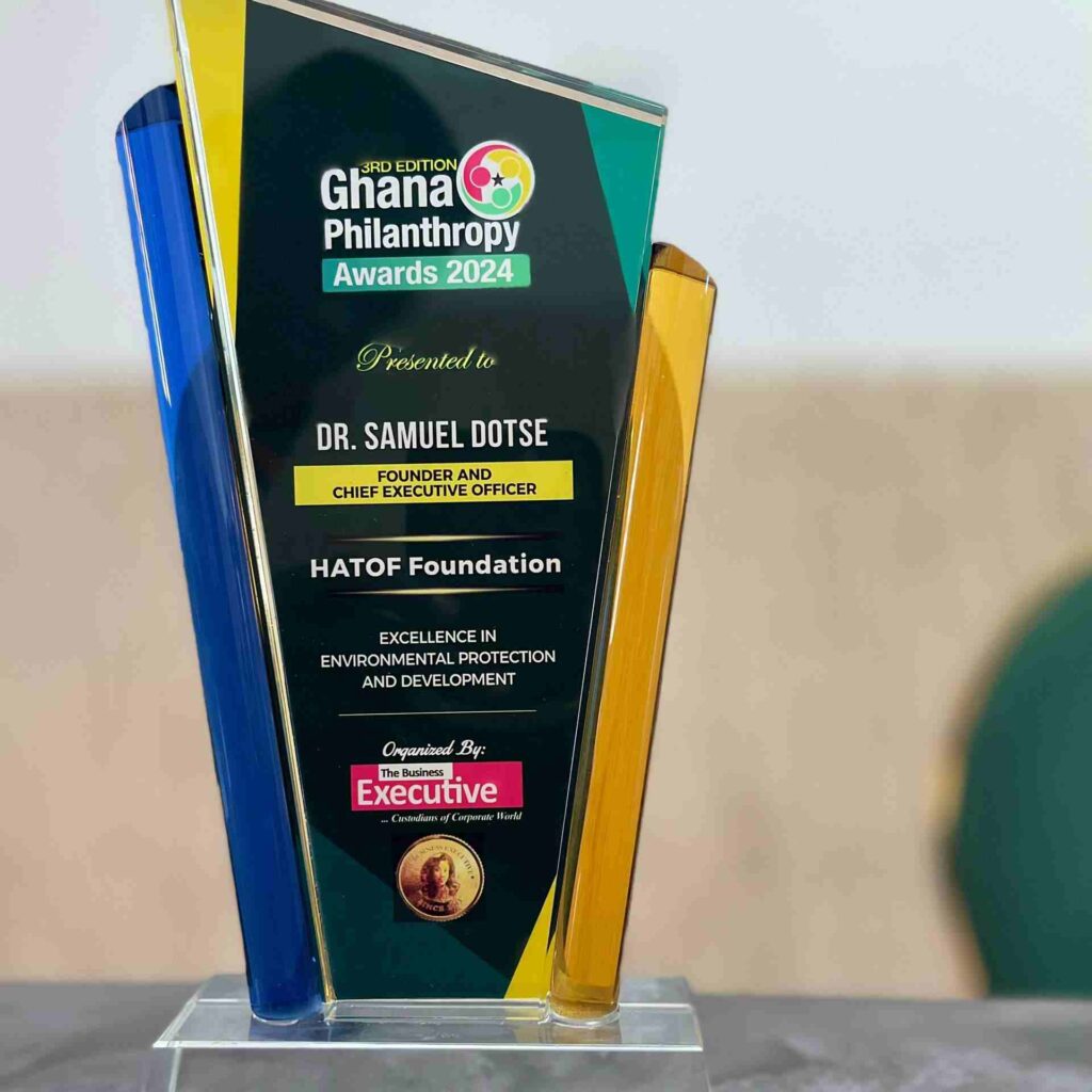 Dr. Samuel Dotse Honored at Ghana Philanthropy Awards for Excellence in Environmental Protection and Development